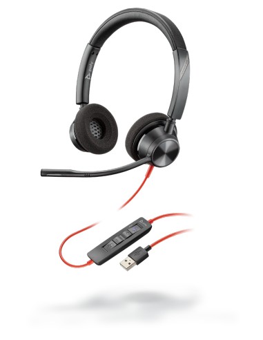 HP Poly : 3320 Auriculares Alámbrico Diadema Llamadas/Música USB tipo A Negro