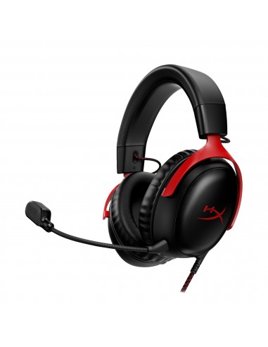 HyperX : Cloud III - Auriculares gaming (negro-rojo)