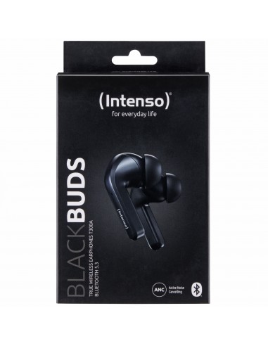 Intenso : Black Buds T300A Auriculares True Wireless Stereo (TWS) Dentro de oído Llamadas/Música/Deporte/Uso diario USB Tipo C B