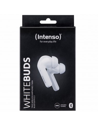 Intenso : White Buds T302A Auriculares True Wireless Stereo (TWS) Dentro de oído Llamadas/Música/Deporte/Uso diario USB Tipo C B