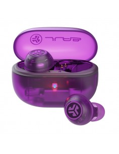 JLab : Go Pop ANC Auriculares True Wireless Stereo (TWS) Dentro de oído Llamadas/Música Bluetooth Púrpura, Transparente