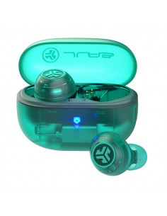 JLab : Go Pop ANC Auriculares True Wireless Stereo (TWS) Dentro de oído Llamadas/Música Bluetooth Verde azulado, Transparente