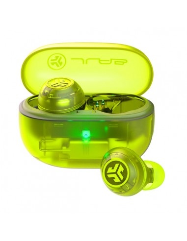 JLab : Go Pop ANC Auriculares True Wireless Stereo (TWS) Dentro de oído Llamadas/Música Bluetooth Verde azulado, Transparente