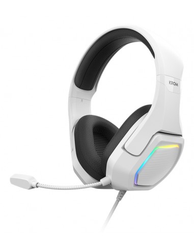Krom : Kopa 7.1 Auriculares Alámbrico Diadema Juego Negro, Blanco