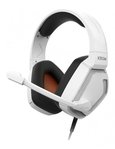 Krom : Kopa Pro Auriculares Alámbrico Diadema Juego Blanco