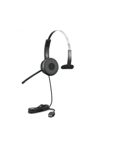 Lenovo : 100 Mono Auriculares Alámbrico Diadema Oficina/Centro de llamadas USB tipo A Negro