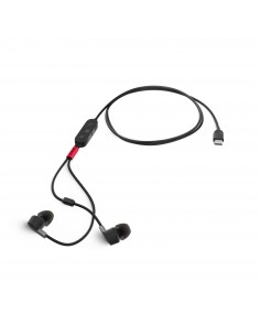 Lenovo : 4XD1C99220 auricular y casco Auriculares Alámbrico Dentro de oído Música/uso diario USB Tipo C Negro