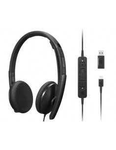 Lenovo : 4XD1M45626 auricular y casco Auriculares Alámbrico Diadema USB Tipo C Negro