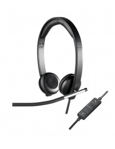 Logitech : 981-000519 auricular y casco Auriculares Alámbrico Diadema Oficina/Centro de llamadas USB tipo A Negro, Plata