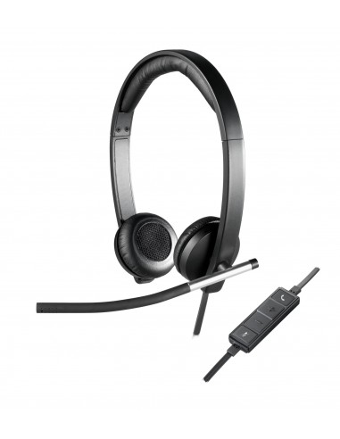 Logitech : 981-000519 auricular y casco Auriculares Alámbrico Diadema Oficina/Centro de llamadas USB tipo A Negro, Plata