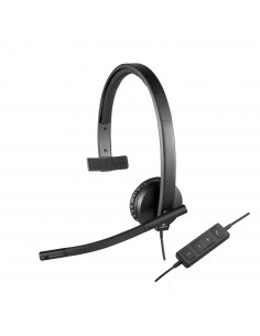 Logitech : 981-000571 auricular y casco Auriculares Alámbrico Diadema Oficina/Centro de llamadas USB tipo A Negro