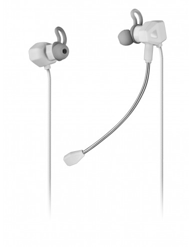 Mars Gaming : MIHXW Blanco, Auriculares In-Ear, Micrófono, PS4/PS5/XBOX/SWITCH/PC