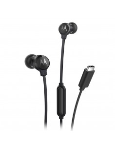 Motorola : EARBUDS3CS auricular y casco Auriculares Alámbrico Dentro de oído Llamadas/Música USB Tipo C Negro
