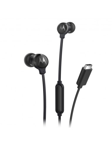 Motorola : EARBUDS3CS auricular y casco Auriculares Alámbrico Dentro de oído Llamadas/Música USB Tipo C Negro