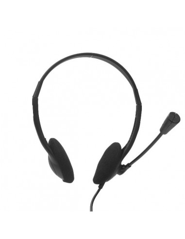 Nilox : NXAU0000002 auricular y casco Auriculares Alámbrico Diadema Oficina/Centro de llamadas USB tipo A Negro