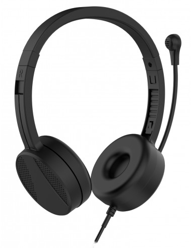 Nilox : NXAUSB01 auricular y casco Auriculares Alámbrico Llamadas/Música Negro