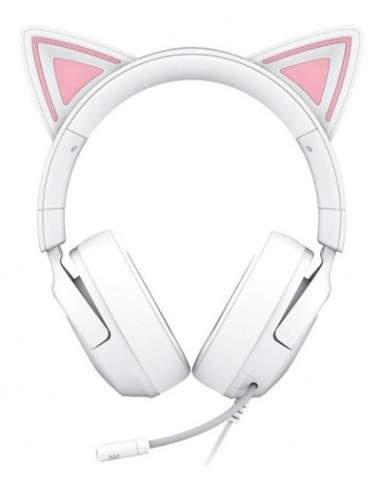Razer : AURICULARES RAZER KRAKEN KITTY V3 X WHITE (RZ04-05350300-R3M1)