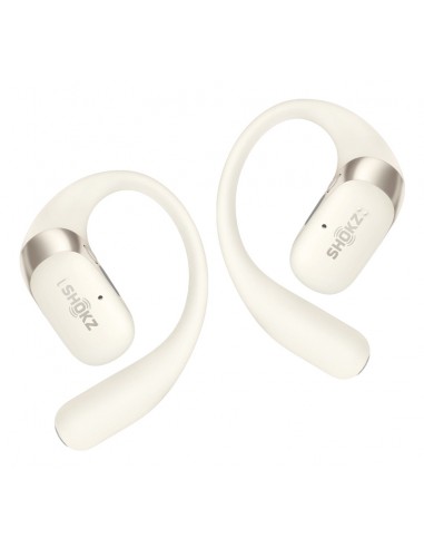 SHOKZ : OpenFit 2 Auriculares Inalámbrico gancho de oreja, De oreja abierta Llamadas/Música/Deporte/Uso diario Beige