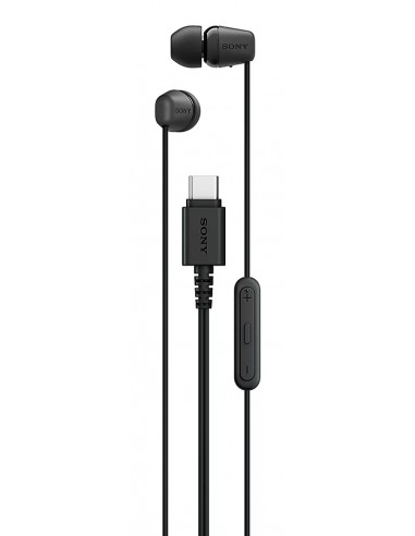 Sony : IER-EX15C Auriculares Alámbrico Dentro de oído Llamadas/Música USB Tipo C Negro