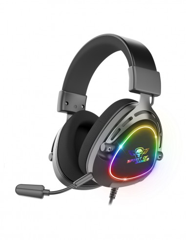 Spirit of Gamer : MIC-EH40BK auricular y casco Auriculares Alámbrico Diadema Llamadas/Música Negro