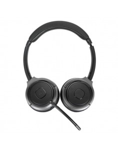 Targus : AEH104GL auricular y casco Auriculares Inalámbrico y alámbrico Diadema Llamadas/Música USB Tipo C Bluetooth Negro