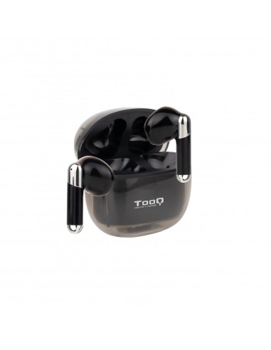 TooQ : Onyx Auriculares Inalámbricos + Micrófono Bluetooth con Estuche de Carga, Negros