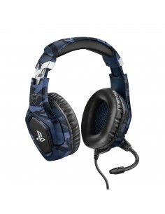 Trust : GXT 488 Forze PS4 Auriculares Alámbrico Diadema Juego Negro, Azul
