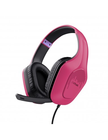 Trust : GXT 415P Zirox Auriculares Alámbrico Diadema Juego Rosa
