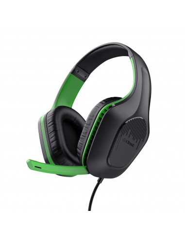 Trust : GXT 415X ZIROX Auriculares Alámbrico Diadema Juego Negro, Verde