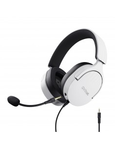 Trust : GXT 489W FAYZO Auriculares Alámbrico Diadema Juego Negro, Blanco