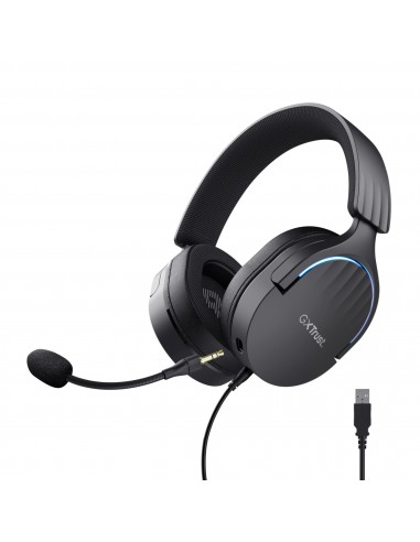 Trust : GXT 490 FAYZO Auriculares Alámbrico Diadema Juego USB tipo A Negro