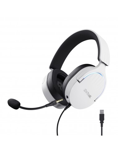 Trust : GXT 490 FAYZO Auriculares Alámbrico Diadema Motocicleta USB tipo A Negro, Blanco