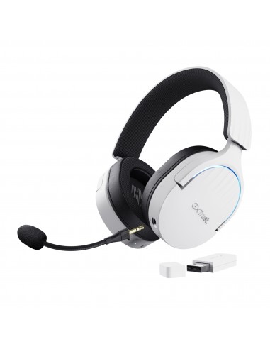 Trust : GXT 491W FAYZO Auriculares Inalámbrico y alámbrico Diadema Juego USB Tipo C Bluetooth Negro, Blanco