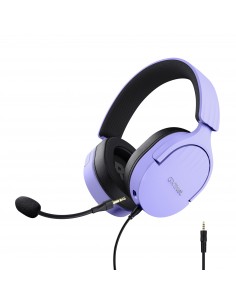 Trust : GXT 489P FAYZO Auriculares Alámbrico Diadema Juego Negro, Púrpura