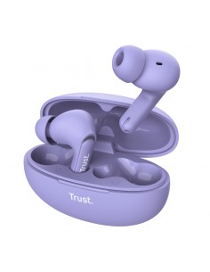 Trust : Yavi Auriculares True Wireless Stereo (TWS) Dentro de oído Llamadas/Música USB Tipo C Bluetooth Púrpura