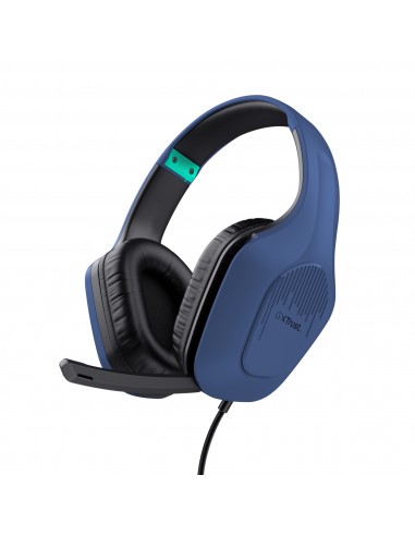 Trust : GXT 415B Zirox Auriculares Alámbrico Diadema Juego Azul