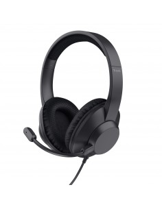 Trust : Ayda Max Auriculares Alámbrico Diadema Llamadas/Música USB Type-C / USB Type-A Negro