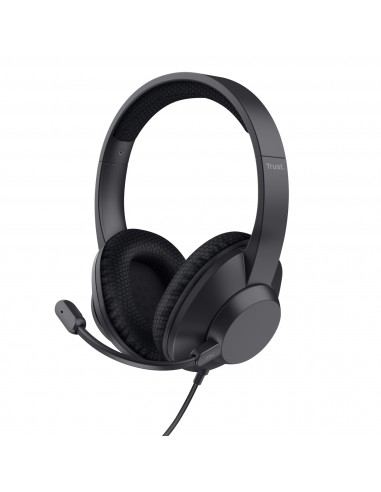 Trust : Ayda Max Auriculares Alámbrico Diadema Llamadas/Música USB Type-C / USB Type-A Negro